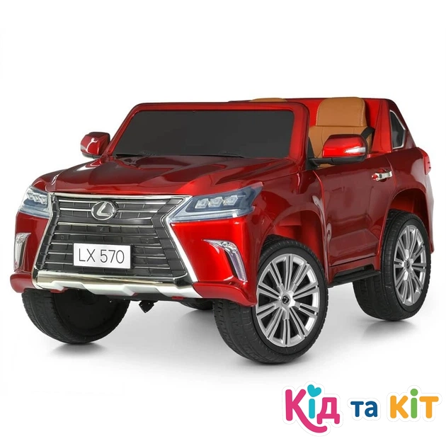 Дитячий електромобіль Джип Lexus 570 M 3906EBLRS-3 (4WD) Червоний (Автофарбування) - Зображення 2